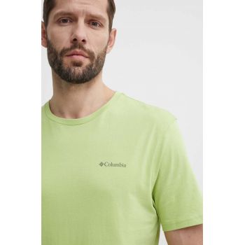 Columbia tricou din bumbac North Cascades culoarea verde, cu imprimeu 1834041 ieftin