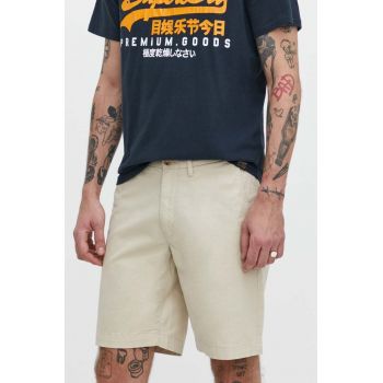 Superdry pantaloni scurti barbati, culoarea bej