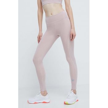 adidas by Stella McCartney leggins de antrenament TruePurpose Optime culoarea roz, neted, IR9643