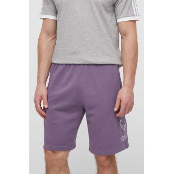 adidas Originals pantaloni scurti din bumbac culoarea violet, IR8003 ieftini