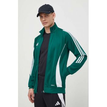 adidas Performance hanorac de antrenament Tiro 24 culoarea verde, cu imprimeu  IR7500