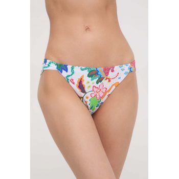 Desigual chiloti de baie culoarea alb