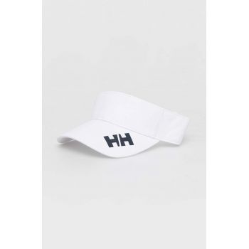 Helly Hansen șapcă cu cozoroc culoarea alb, cu imprimeu 67545
