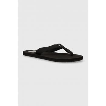 Helly Hansen șlapi LOGO SANDAL 2 femei, culoarea negru, cu toc plat 11957 la reducere