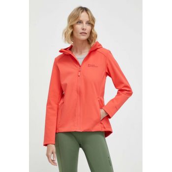 Jack Wolfskin jacheta de exterior Bornberg Hoody culoarea rosu