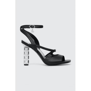 Karl Lagerfeld sandale KOLUMN culoarea negru, KL33424 de firma originale