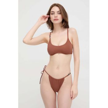 Karl Lagerfeld sutien de baie culoarea maro, cupa usor rigidizata de firma original