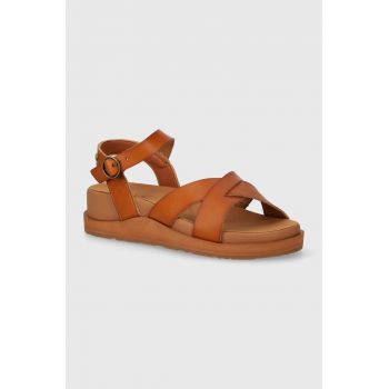 Roxy sandale femei, culoarea maro, cu platforma, ARJL200848 ieftine