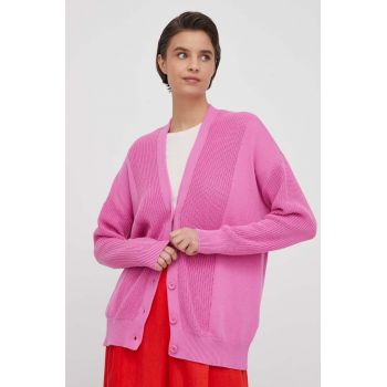 United Colors of Benetton cardigan din bumbac culoarea roz de firma original