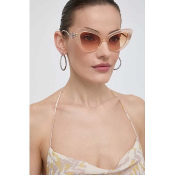 Vivienne Westwood ochelari de soare femei, culoarea bej