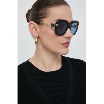 Vivienne Westwood ochelari de soare femei, culoarea negru