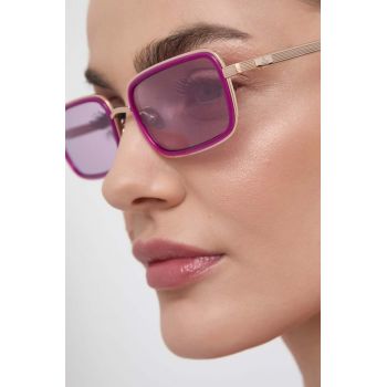 Vivienne Westwood ochelari de soare femei, culoarea violet