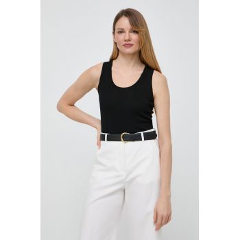 Weekend Max Mara top femei, culoarea negru