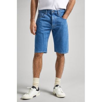 Bermude din denim cu talie medie de firma originali