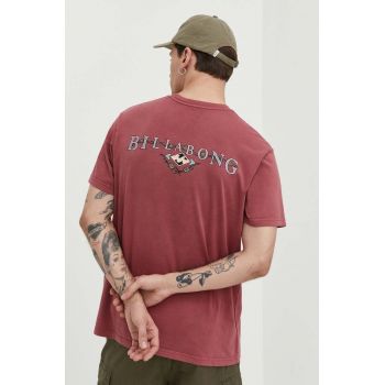 Billabong tricou din bumbac barbati, culoarea roz, cu imprimeu ieftin