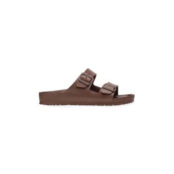 Birkenstock papuci Arizona Eva barbati, culoarea maro, 1027328