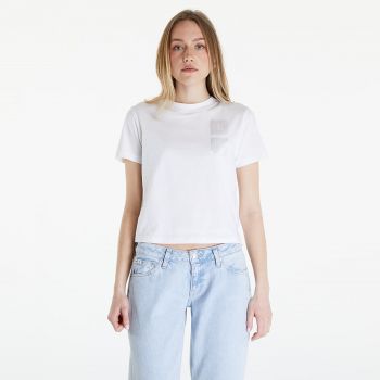 Calvin Klein Jeans Satin Boxes Baby Tee White ieftin