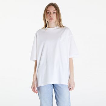 Calvin Klein Jeans Warp Logo Boyfriend T-Shirt White ieftin