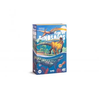 Puzzle Epoca dinozaurilor cu 100 piese, 5-8 ani