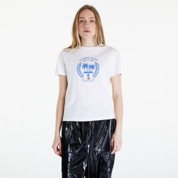Tommy Jeans Prep Luxe Tee White la reducere