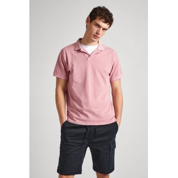 Tricou polo din bumbac pique