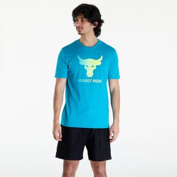 Under Armour Project Rock Payoff Graphic Short Sleeve Tee Circuit Teal/ Radial Turquoise/ High-Vis Yellow la reducere