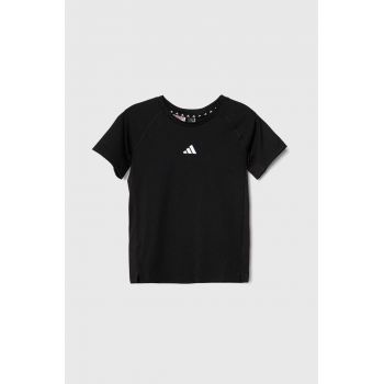 adidas tricou copii culoarea negru