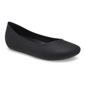 Balerini Crocs Brooklyn Flat Negru - Black