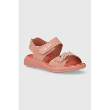 Primigi sandale din năbuc pentru copii culoarea roz de firma originale