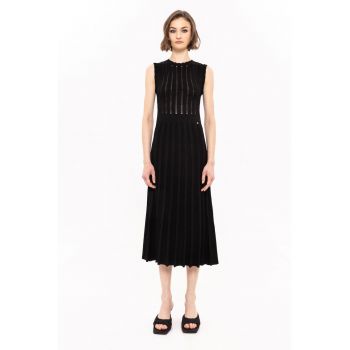 Rochie midi tricotata fara maneci de firma originala