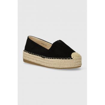 Answear Lab espadrile culoarea negru, cu platforma ieftine