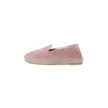 Bianco espadrile din piele intoarsa BIAMAYA culoarea roz, 11250398