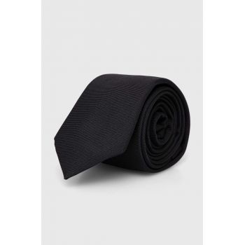 HUGO cravată de mătase culoarea negru 50515589 de firma originala