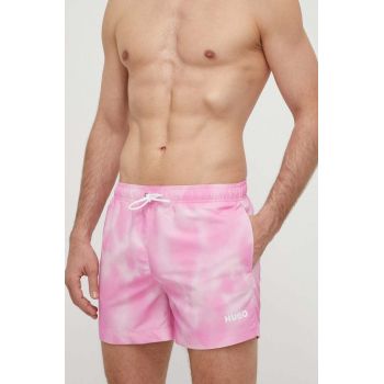HUGO pantaloni scurți de baie culoarea roz 50515460