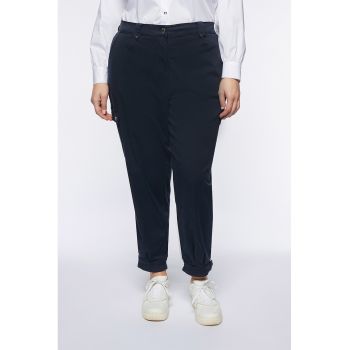 Pantaloni cargo din amestec de lyocell