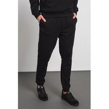 Pantaloni de trening cu buzunare laterale si snur