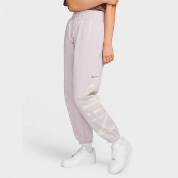 Pantaloni Nike W Nsw Phoenix fleece OS logo sweatpant de firma originali