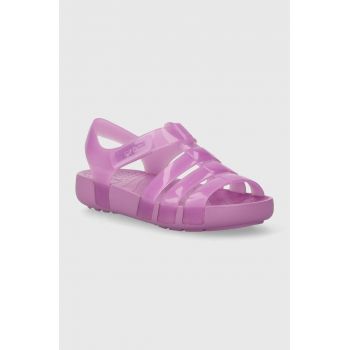 Crocs sandale copii ISABELLA JELLY SANDAL culoarea violet ieftine