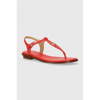 MICHAEL Michael Kors sandale de piele Mallory femei, culoarea rosu, 40S1MAFA2L