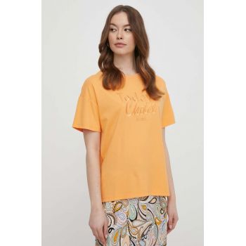 Mos Mosh tricou femei, culoarea portocaliu de firma original