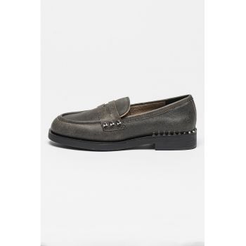 Pantofi loafer de piele cu tinte Whisper