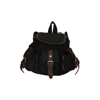 Rucsac unisex cu buzunare cu clapa