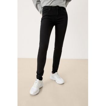 Blugi skinny cu talie medie