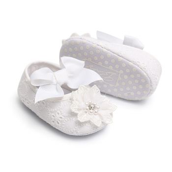 Papuci Bebe Marga Albi - 11 cm ieftina