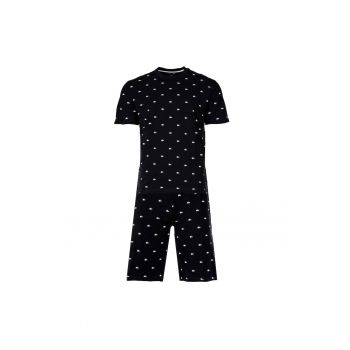 Pijama cu pantaloni scurti si imprimeu Minicroc de firma originale