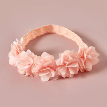 Bentita Roz Fetite Cu Trandafiri Pink - 0-3 luni