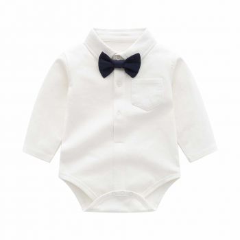 Body Camasa Baieti Alb Andy - 6-9 luni