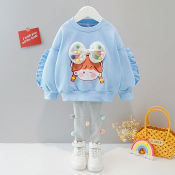 Compleu Fetite Dolly Albastru - 18-24 luni