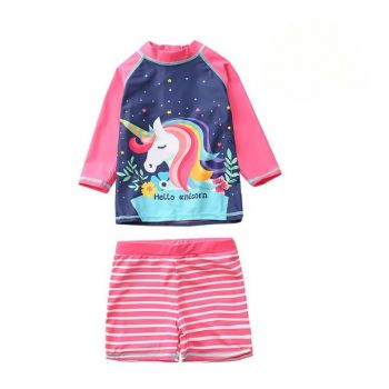 Costum de Baie Copii Unicorn - 12-18 luni