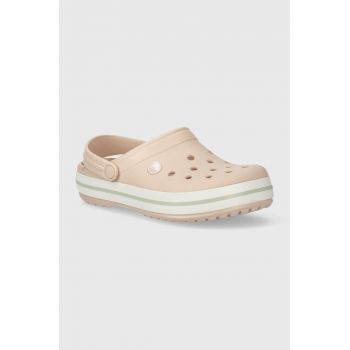 Crocs papuci Crocband femei, culoarea roz, 11016